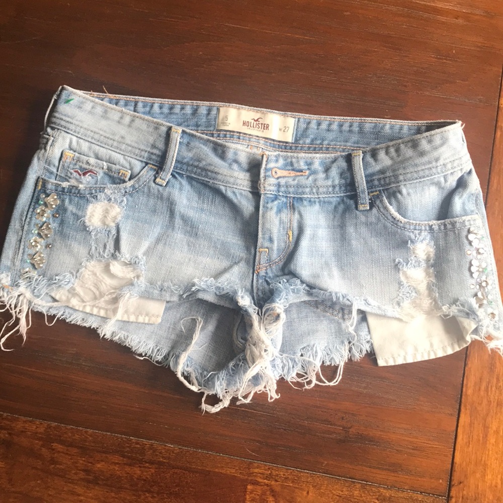 Hollister cutoffs, short, jewels, gems, size 5
